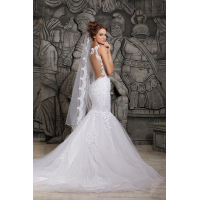 Luxe en Glamourvolle bruidsjurk. Maat 36