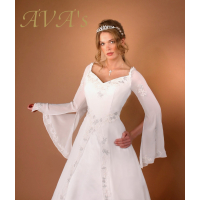 Sprookjesachtige bruidsjurk. Maat 38,40