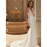  Een sensuele trouwjurk in zeemeermin silhouet.