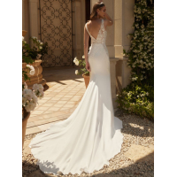  Een sensuele trouwjurk in zeemeermin silhouet.