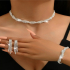 Prachtige bruid sieraden set.