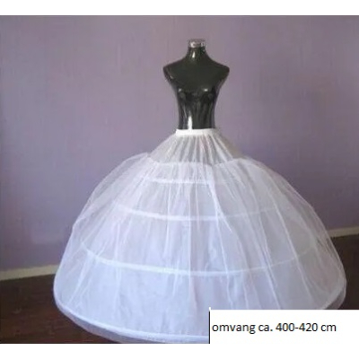  Bruid petticoat 4-rings met 2 lagen tule.