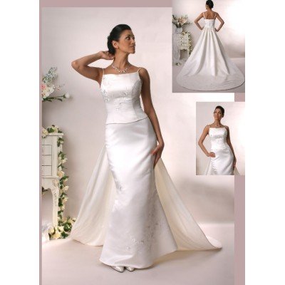 Elegante Godet-bruidsrobe. Maat 34/36 Elegante Godet-bruidsrobe. Maat 34/36